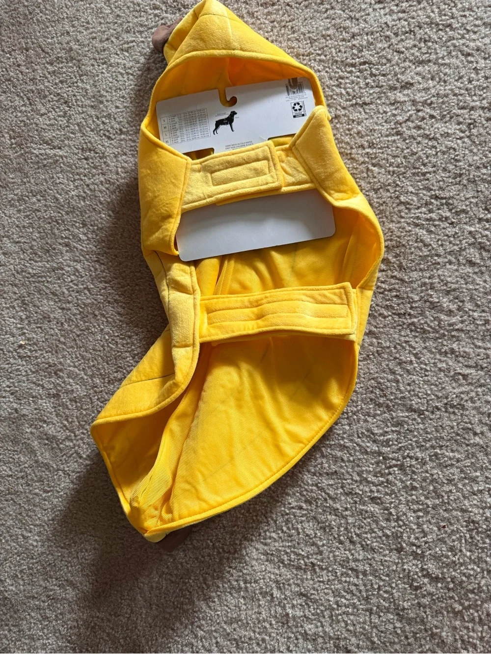 Yellow Banana Dog Costume Hoodie by